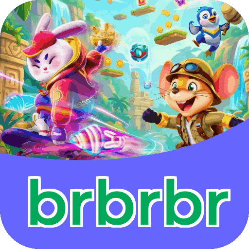 Interface do aplicativo brbrbr mostrando jogos disponíveis no iOS e Android
